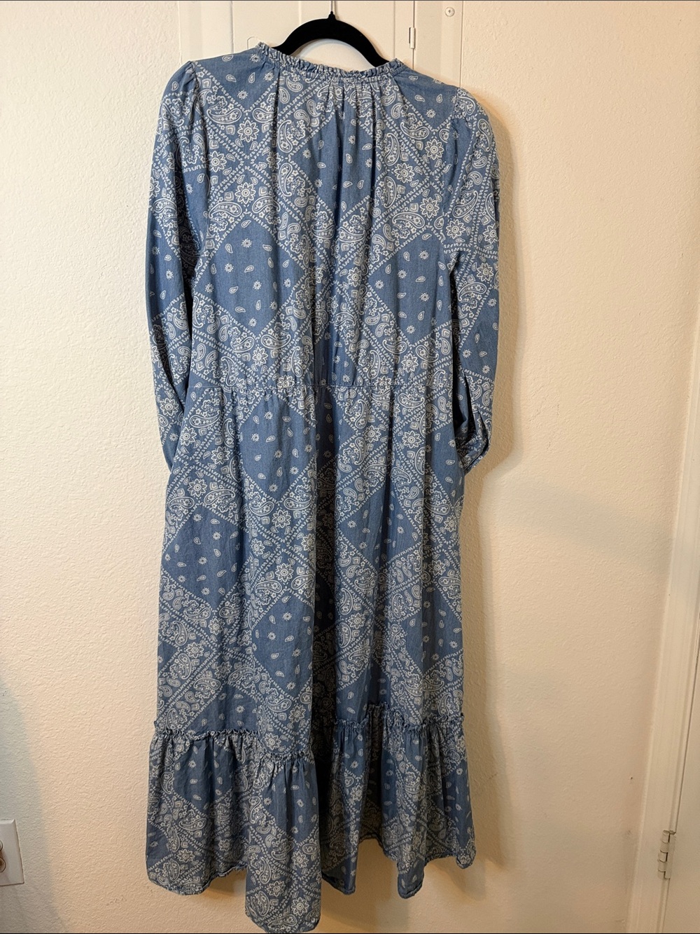 Daily Thread Blue Paisley Button-Front Maxi Dress - Picture 4 of 5